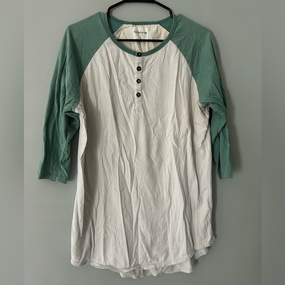 Green and White Kickball Tee - Picture 1 of 2